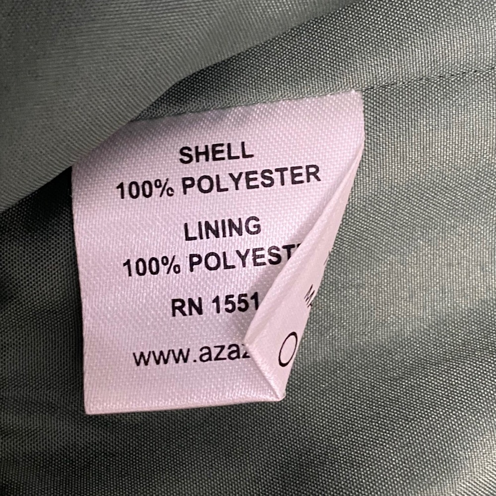 Azazie Green Satin Formal Cap Sleeve Maxi Dress 18 Wedding Guest Bridesmaid Gala - Picture 11 of 13